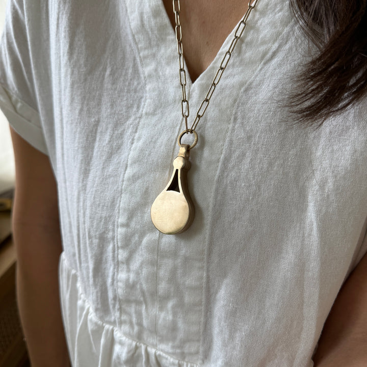Loupe Necklace in Bronze