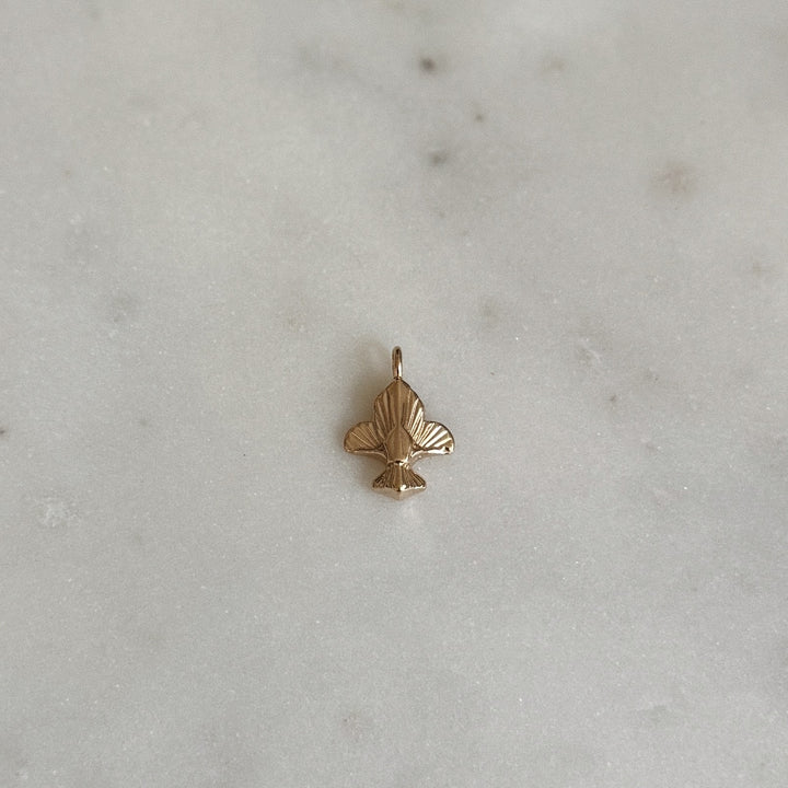 MIMOSA Handcrafted's Handmade Small Bronze Fleur De Lis Pendant