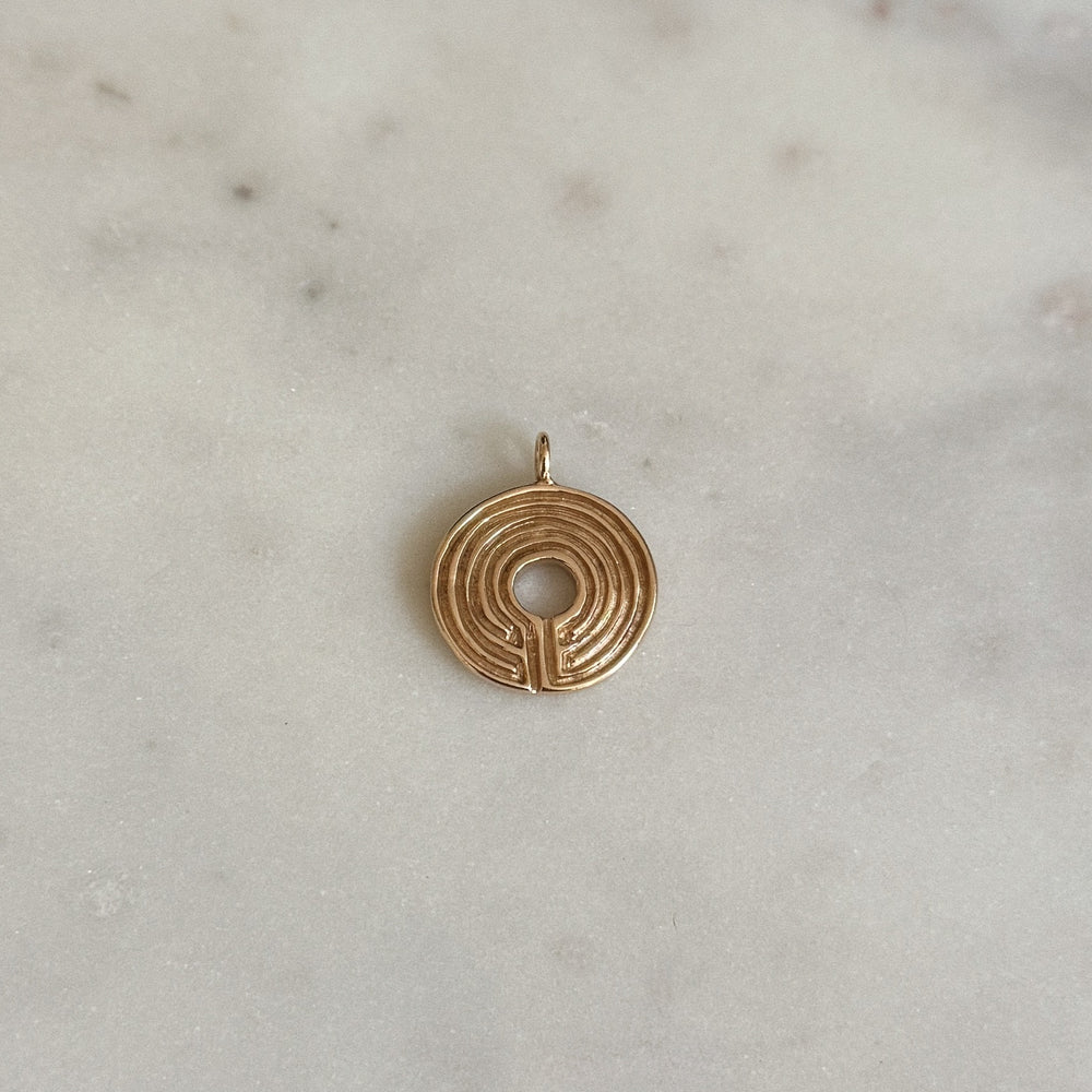 LABYRINTH PENDANT — SMALL - MIMOSA Handcrafted Jewelry