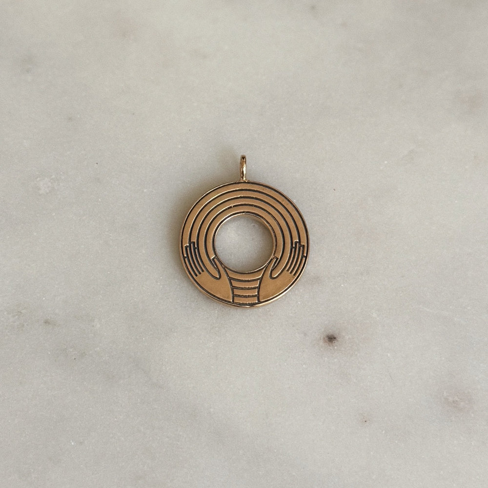 MIMOSA Handcrafted Small Bronze Aaronic Blessing Pendant