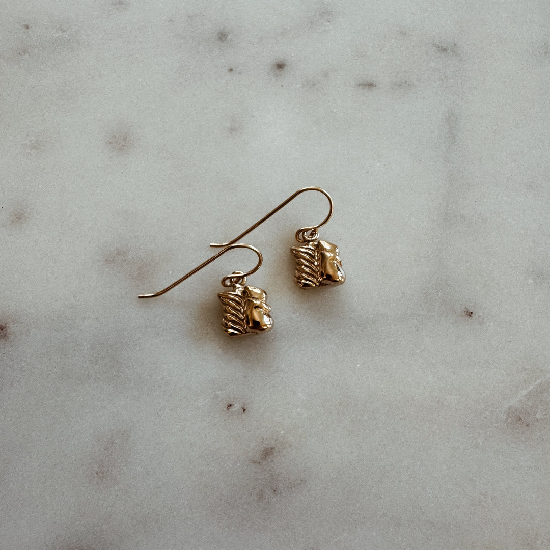 MIMOSA Handcrafted Bronze Squirrel Earrings