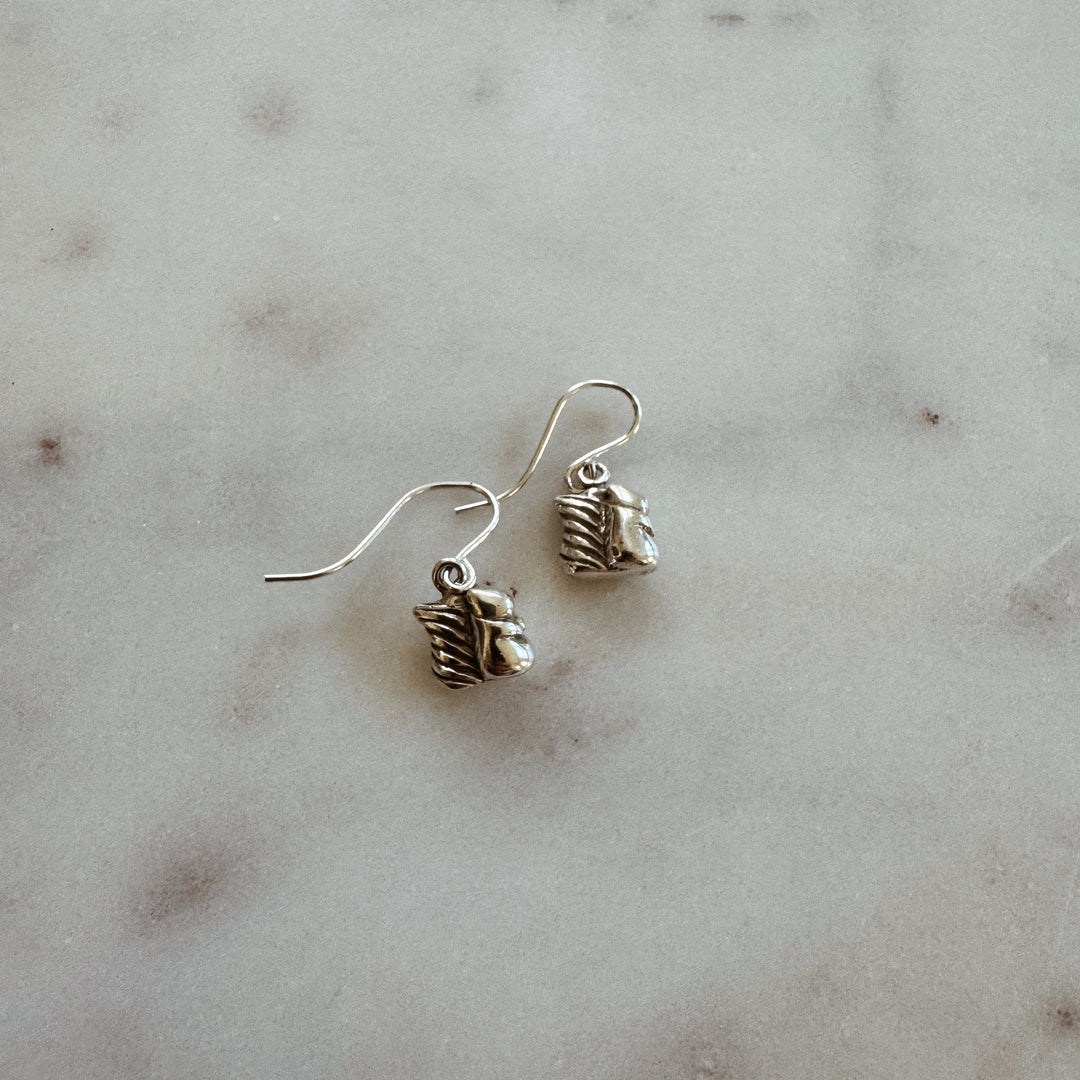 MIMOSA Handcrafted Sterling Silver Squirrel Earrings