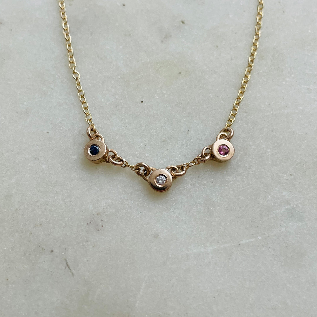 Customizable Grace Birthstone Necklace | MIMOSA Handcrafted