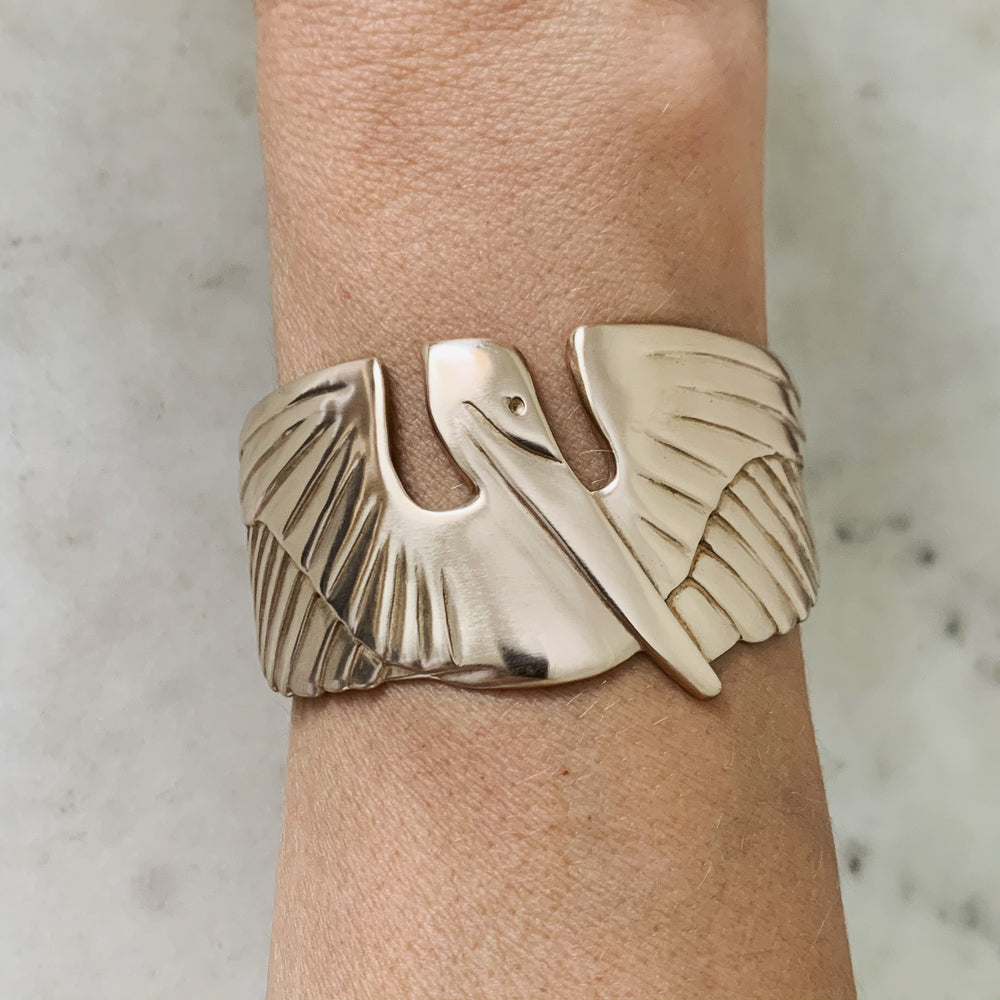 PELICAN CUFF BRACELET - MIMOSA Handcrafted Jewelry