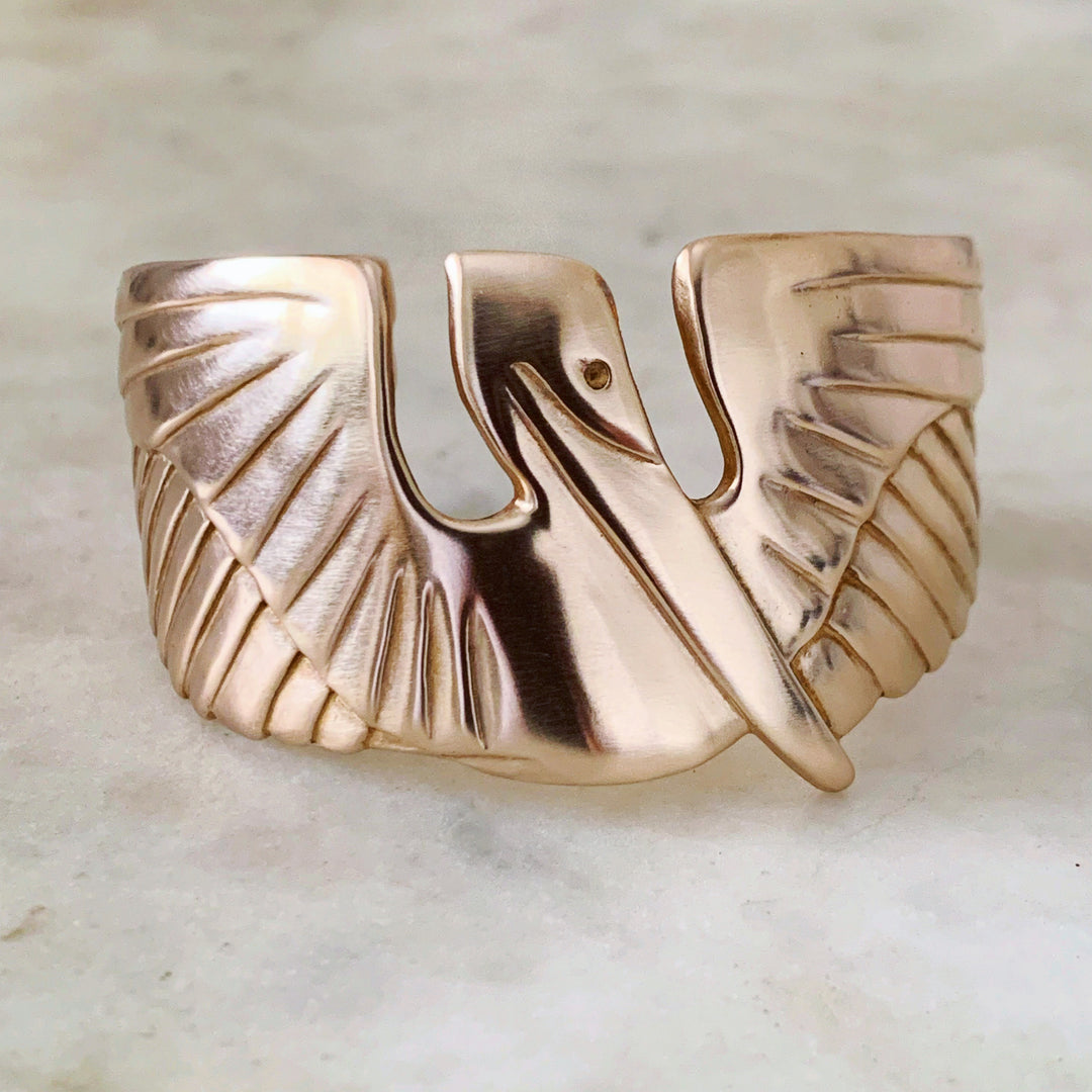 PELICAN CUFF BRACELET - MIMOSA Handcrafted Jewelry