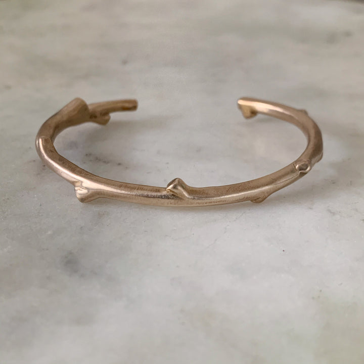 RED STICK LOVE CUFF BANGLE BRACELET - MIMOSA Handcrafted Jewelry