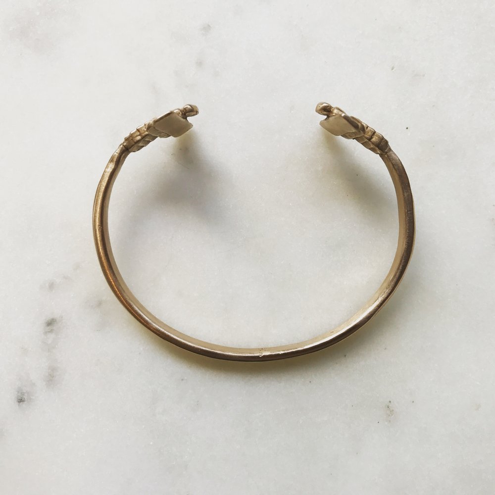 DOUBLE BEE BANGLE - MIMOSA Handcrafted Jewelry