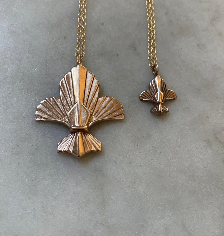 Bronze Fleur de Lis Necklace - MIMOSA Handcrafted Jewelry