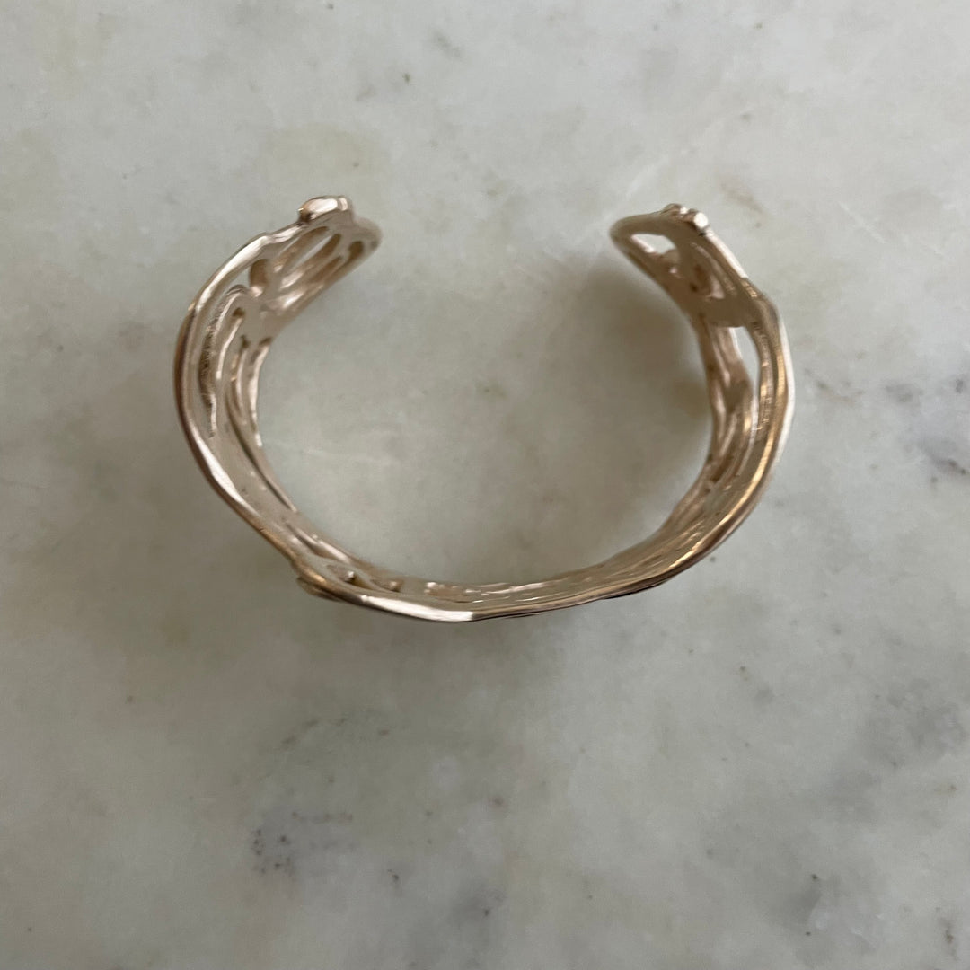 14K GOLD RIVER CUFF