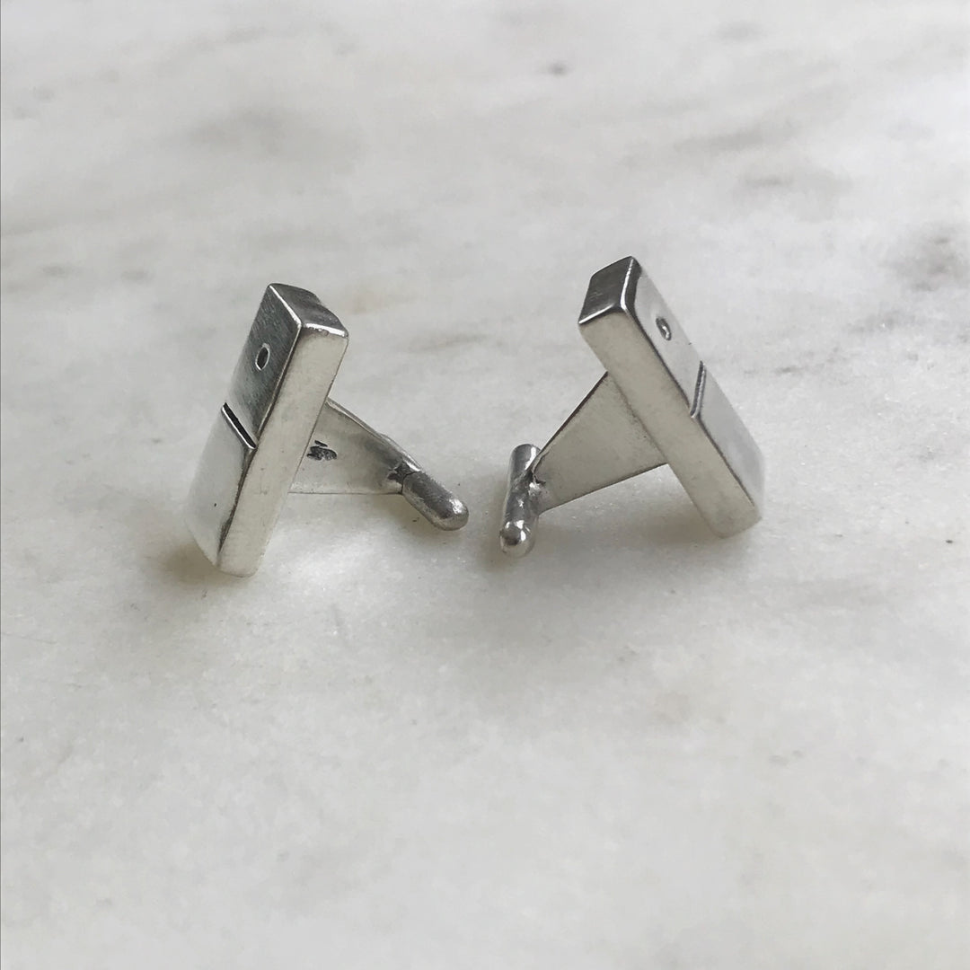 DOMINO CUFFLINKS - MIMOSA Handcrafted Jewelry