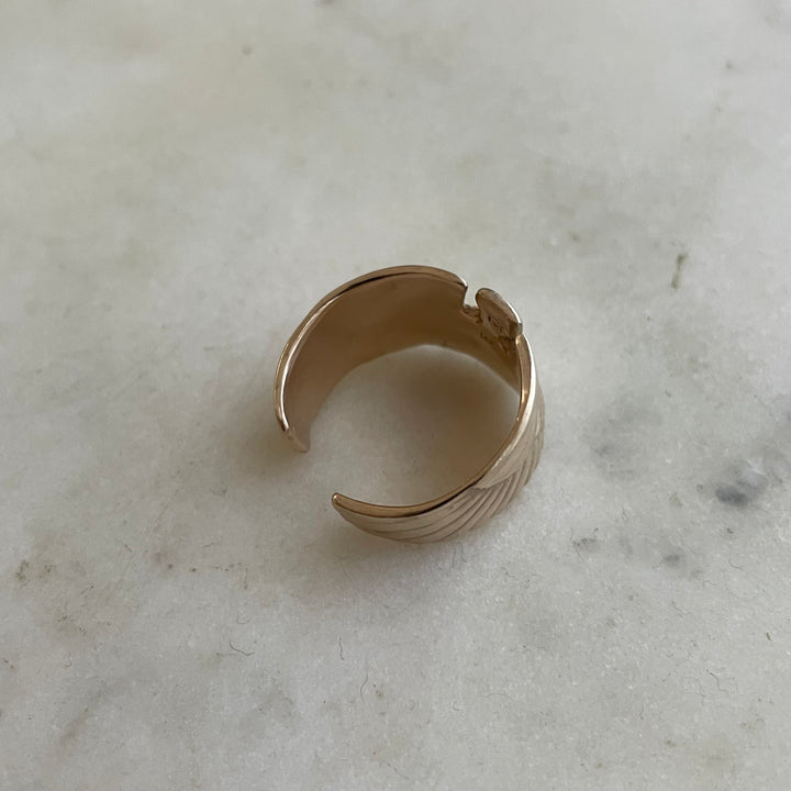 14K GOLD PELICAN RING