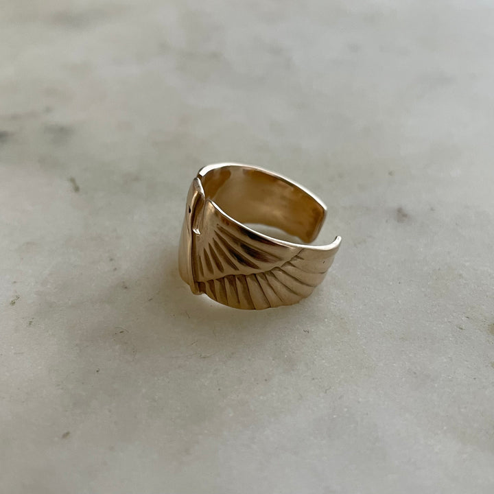 14K GOLD PELICAN RING