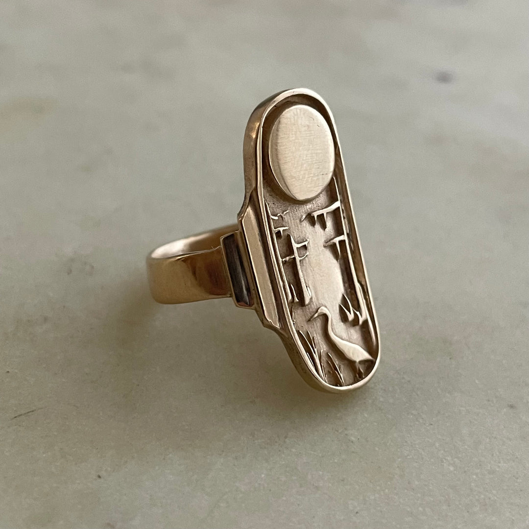 14K GOLD LOUISIANA WILD STATEMENT RING