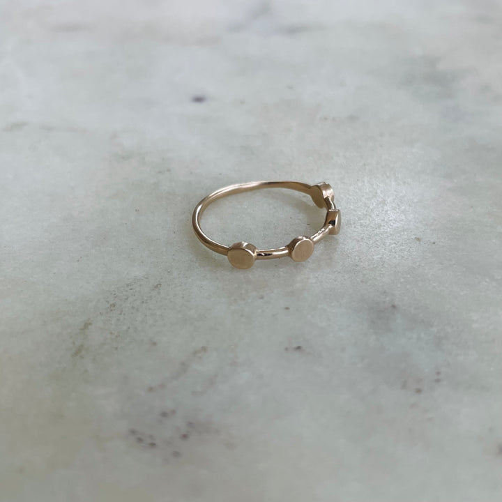 DOT TO DOT RING — NO STONE