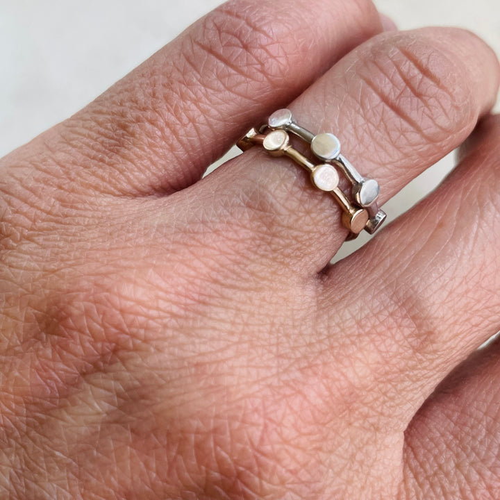 DOT TO DOT RING — NO STONE