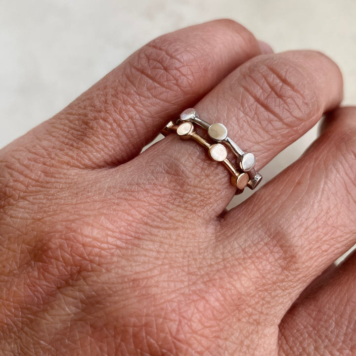 DOT TO DOT RING — NO STONE