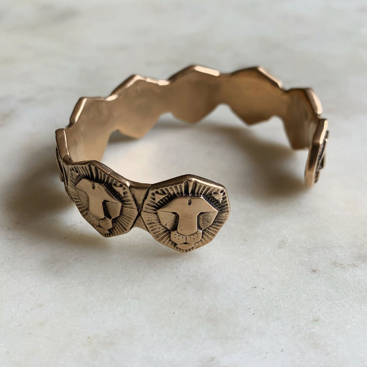 LION CUFF BRACELET - MIMOSA Handcrafted Jewelry