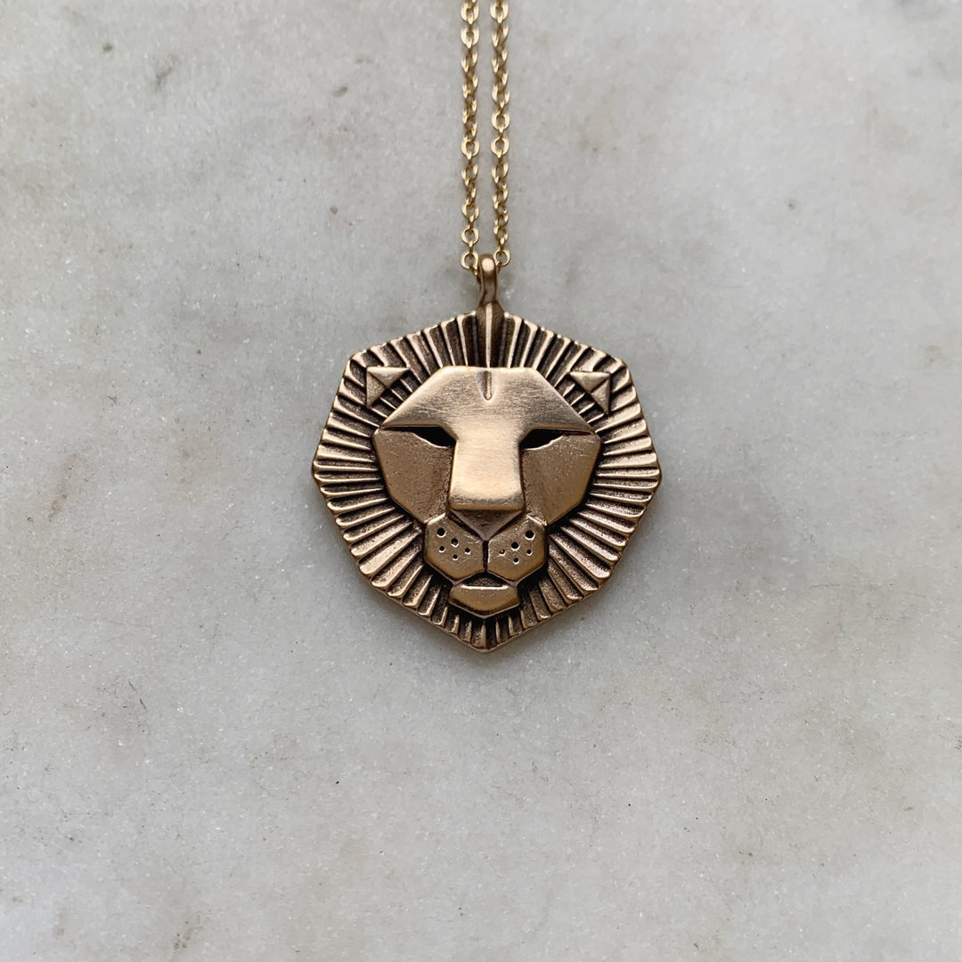 LION PENDANTS — SMALL & LARGE - MIMOSA Handcrafted Jewelry