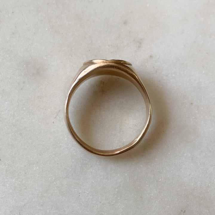 PELICAN SIGNET RING - MIMOSA Handcrafted Jewelry