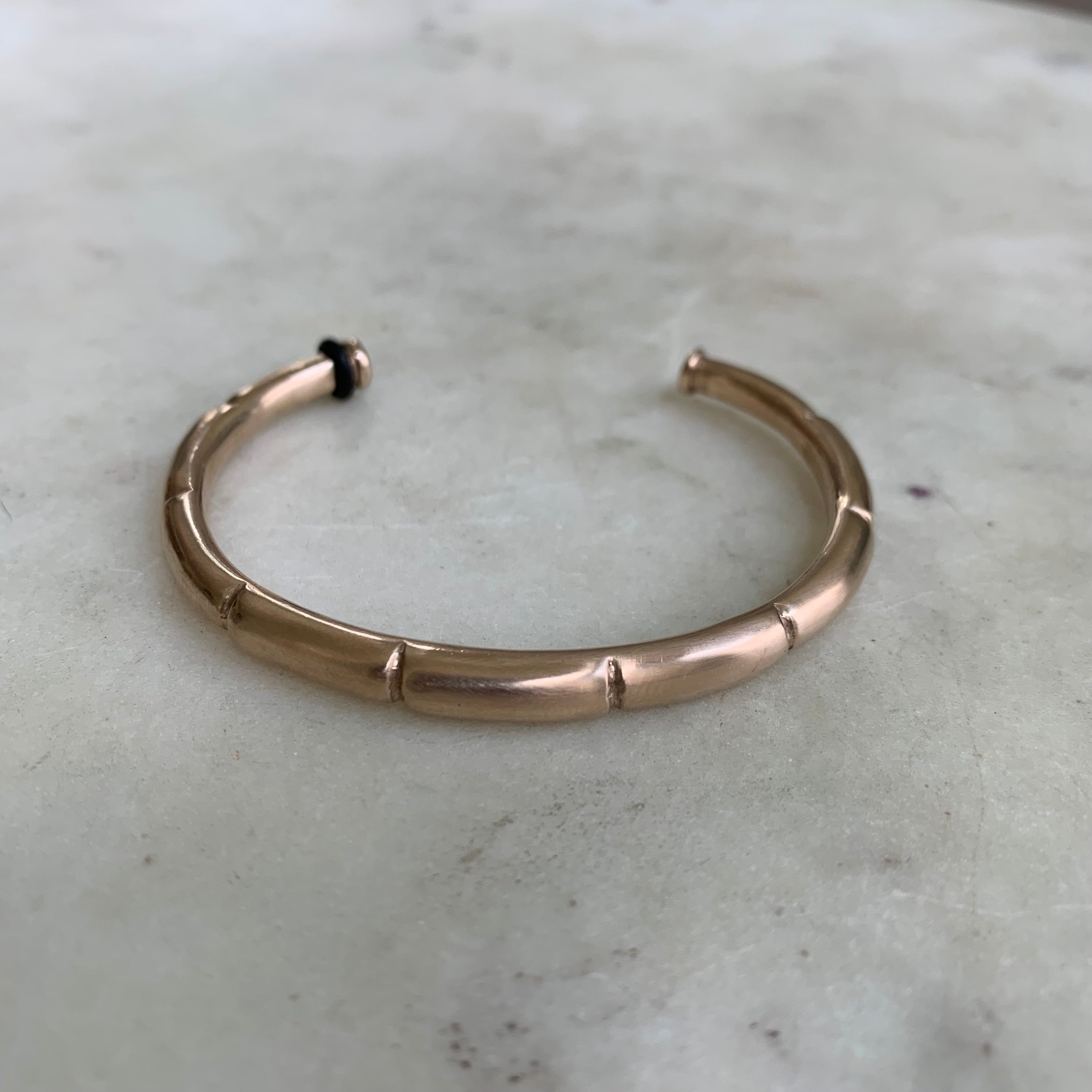 Water Cuff Bracelet in Rose Gold, S