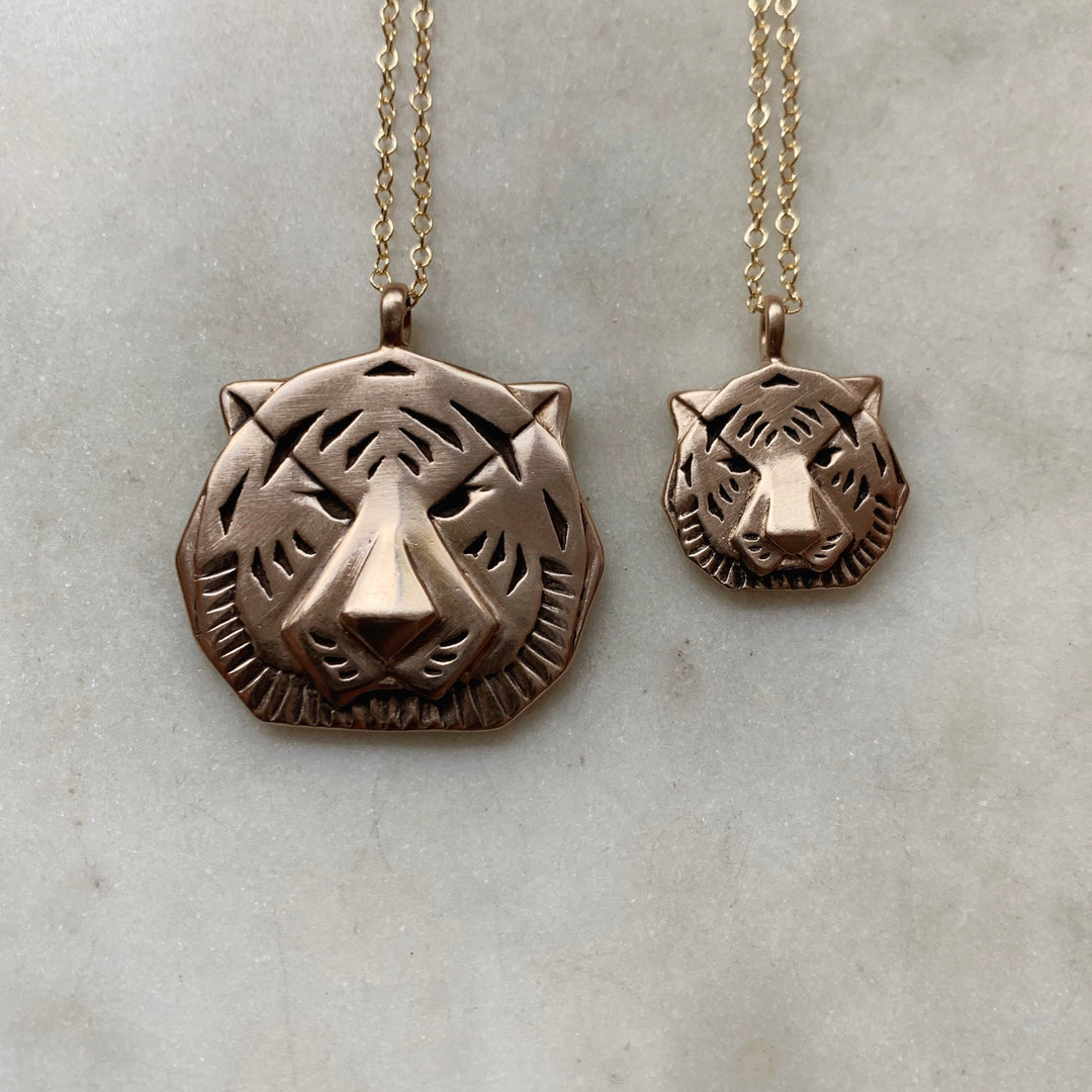 TIGER PENDANTS — SMALL & LARGE - MIMOSA Handcrafted Jewelry