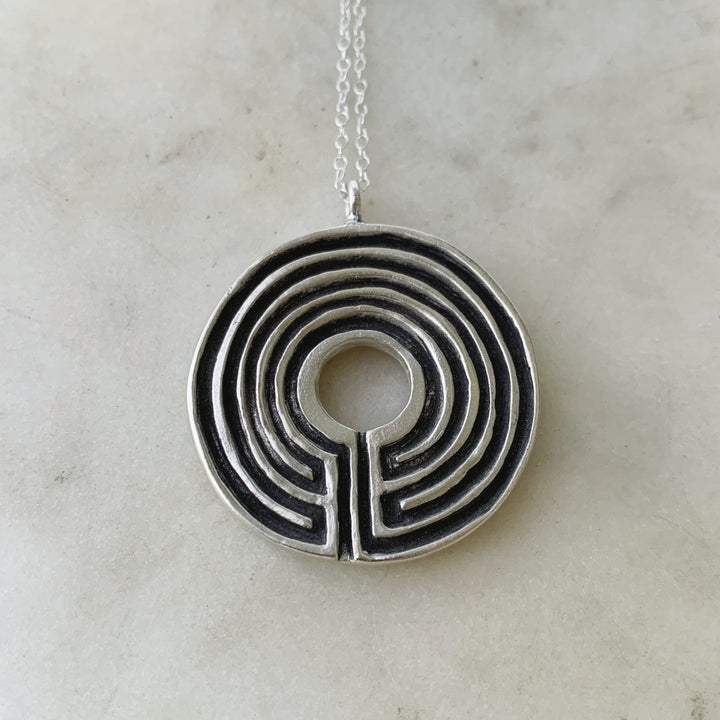 LABYRINTH PENDANT — SMALL & LARGE - MIMOSA Handcrafted Jewelry