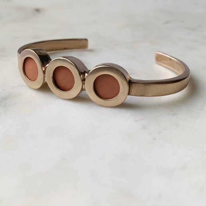 ESSENTIAL OIL DIFFUSER CUFF - MIMOSA Handcrafted Jewelry