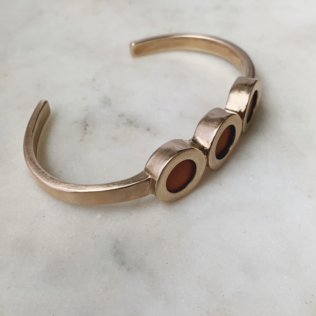 ESSENTIAL OIL DIFFUSER CUFF - MIMOSA Handcrafted Jewelry