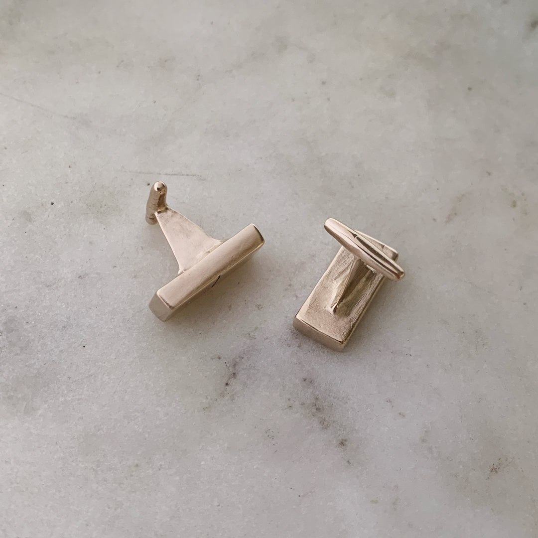 DOMINO CUFFLINKS - MIMOSA Handcrafted Jewelry