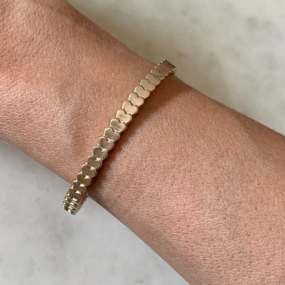 PETITE HEART TO HEART CUFF - MIMOSA Handcrafted Jewelry