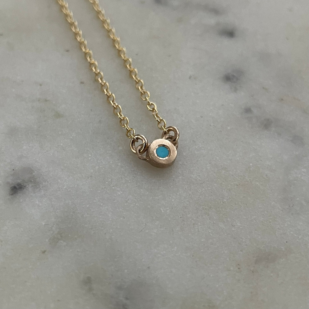 14K GOLD GRACE NECKLACE + TURQUOISE
