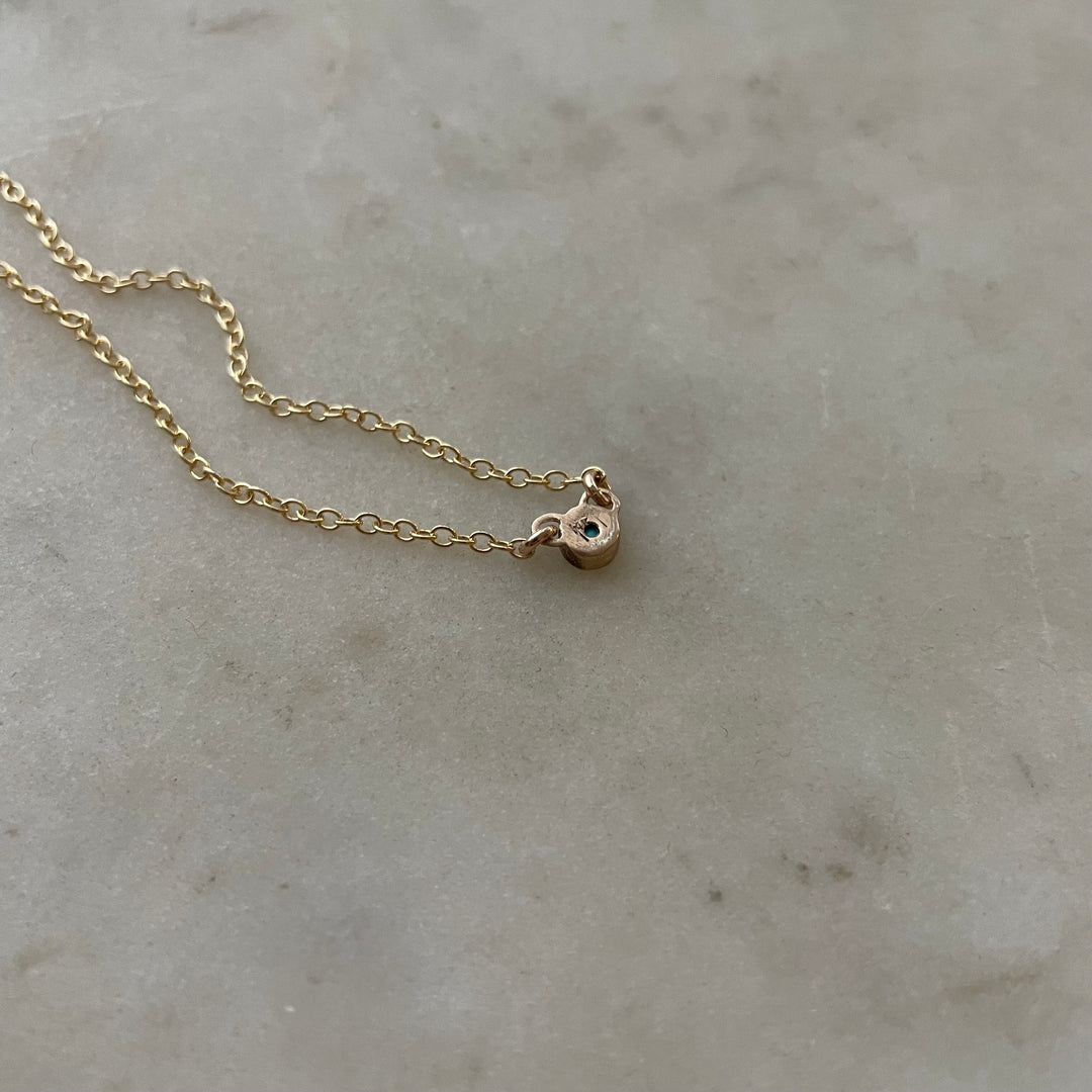 14K GOLD GRACE NECKLACE + TURQUOISE