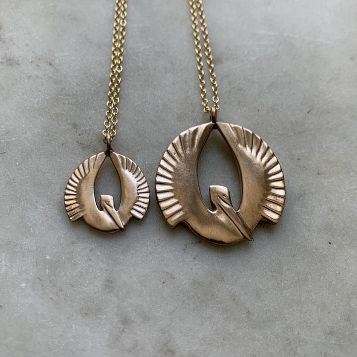PELICAN RISING PENDANT — LARGE