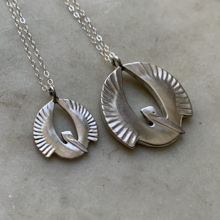 PELICAN RISING PENDANT — LARGE