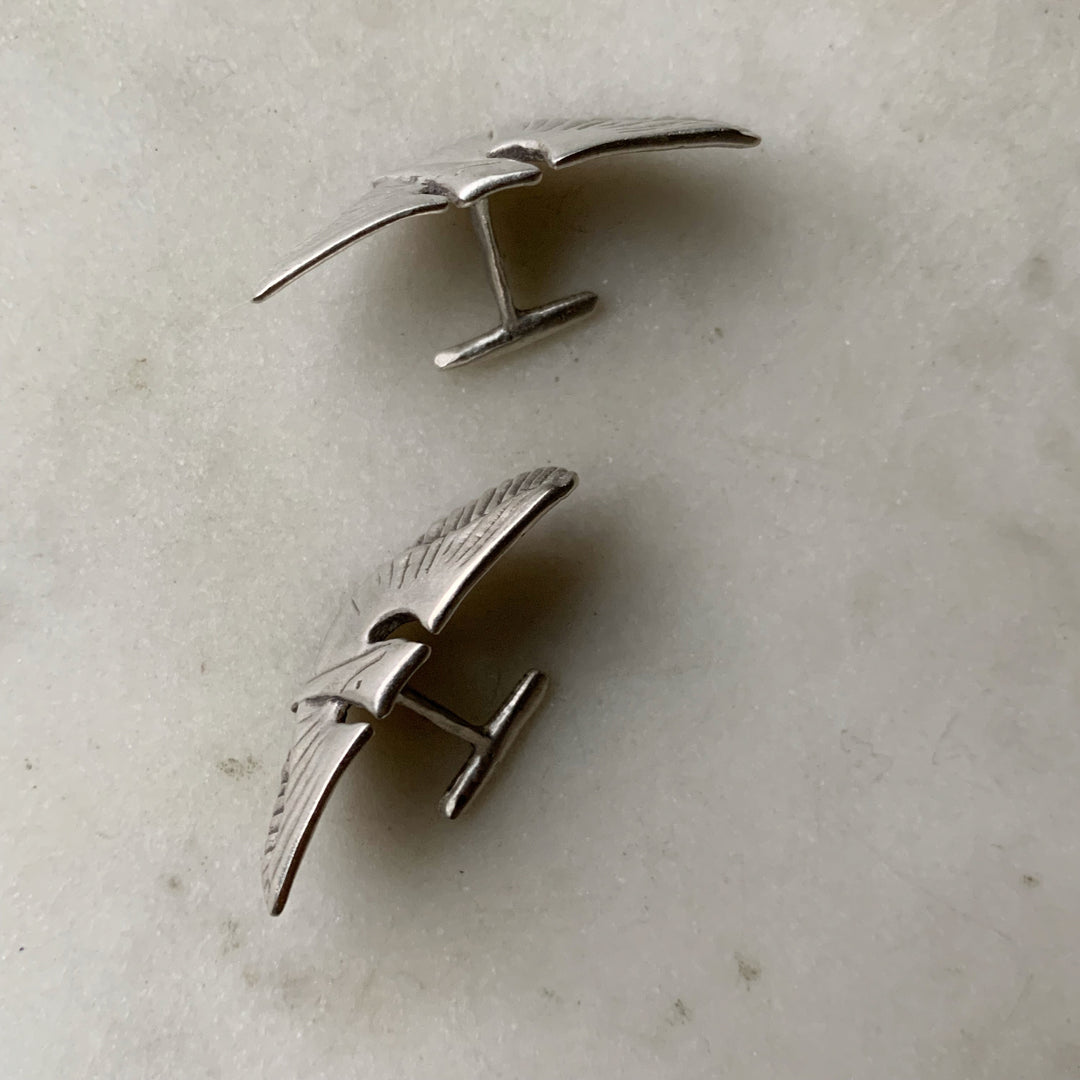 PELICAN CUFFLINKS - MIMOSA Handcrafted Jewelry
