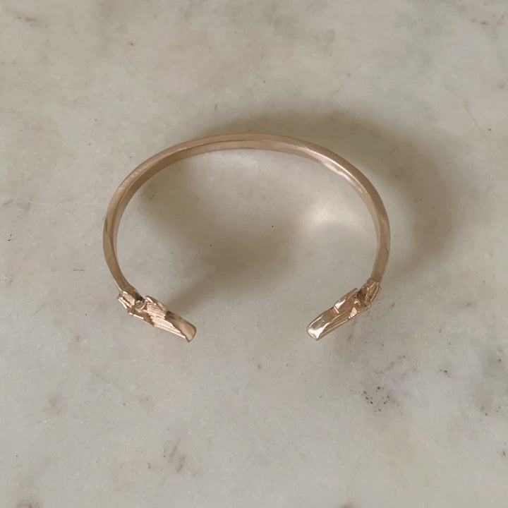 FLEUR DE LIS CUFF - MIMOSA Handcrafted Jewelry