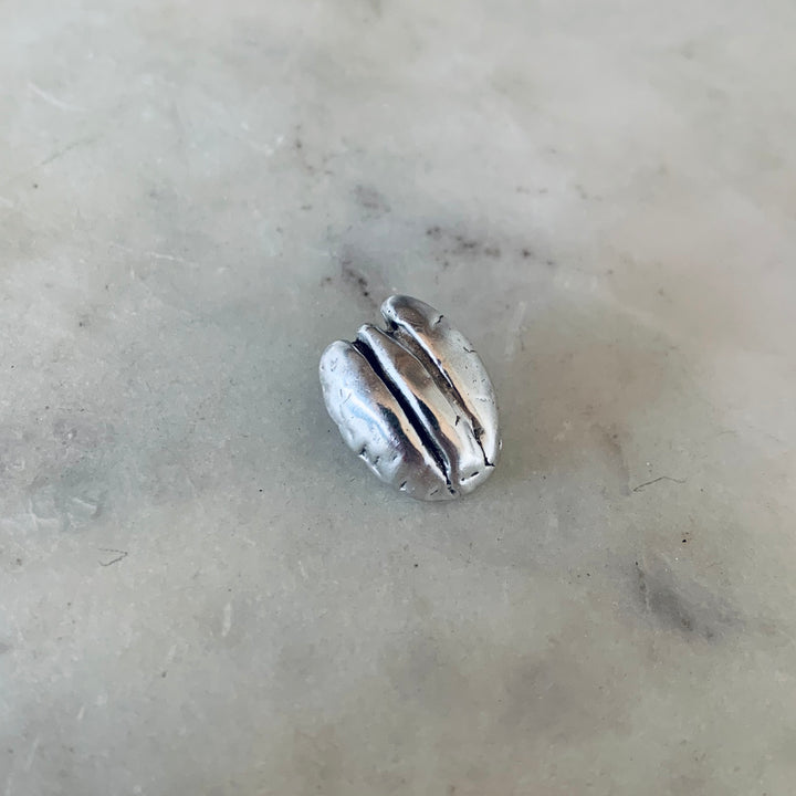 MIMOSA Handcrafted Pecan Pin in Sterling Silver