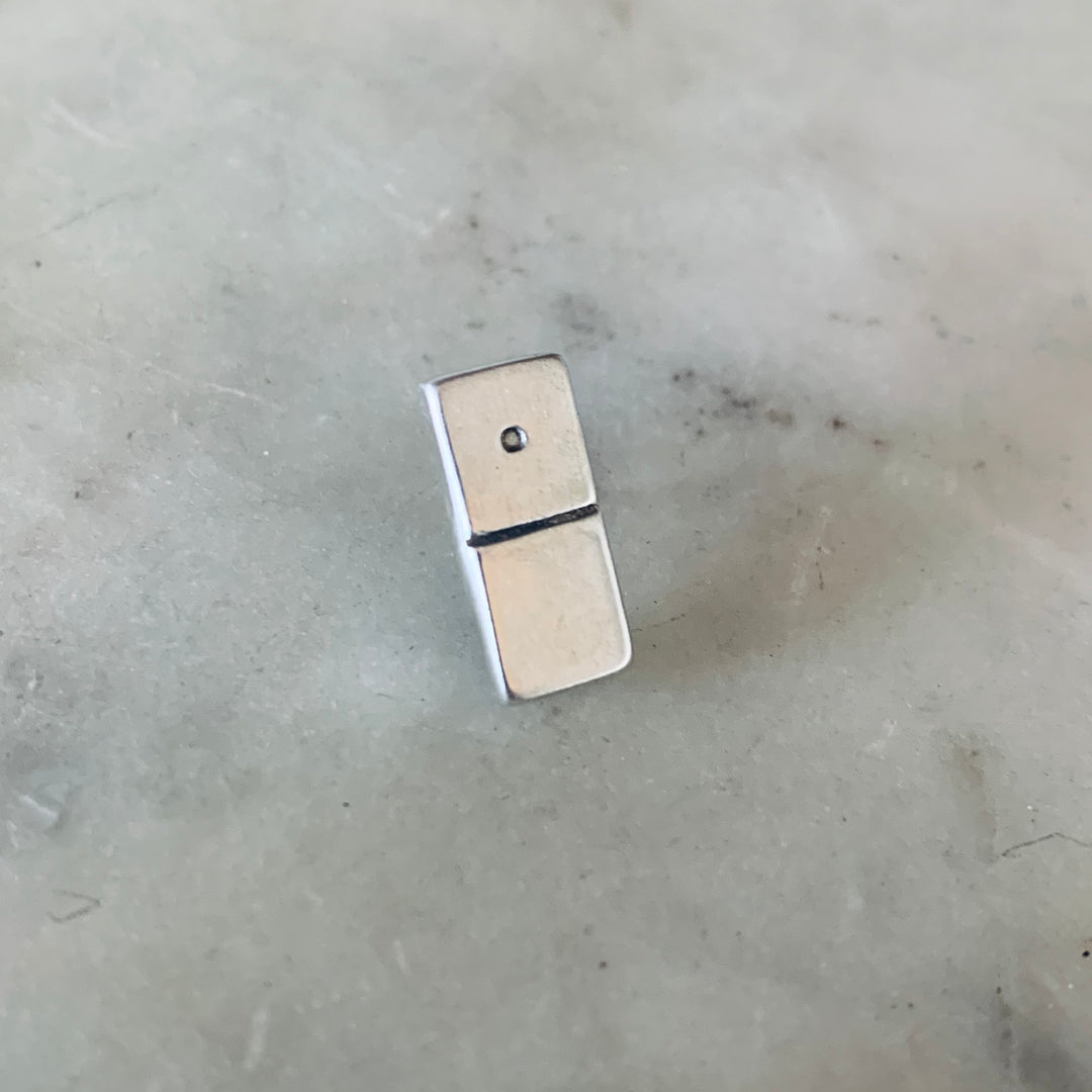 MIMOSA Handcrafted Domino Pin in Sterling Silver