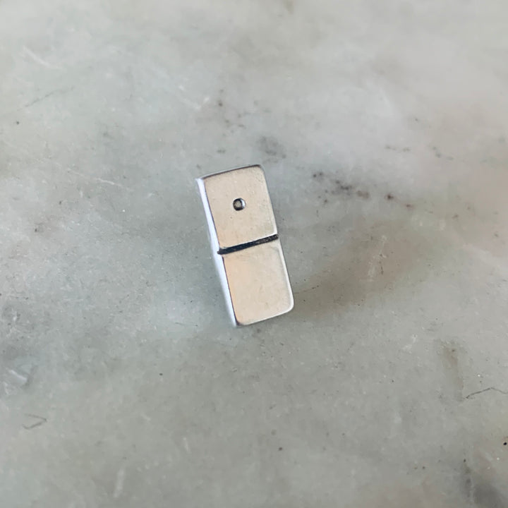 MIMOSA Handcrafted Domino Pin in Sterling Silver