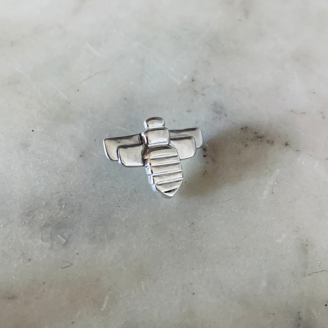 MIMOSA Handcrafted Bee Pin in Sterling Silver
