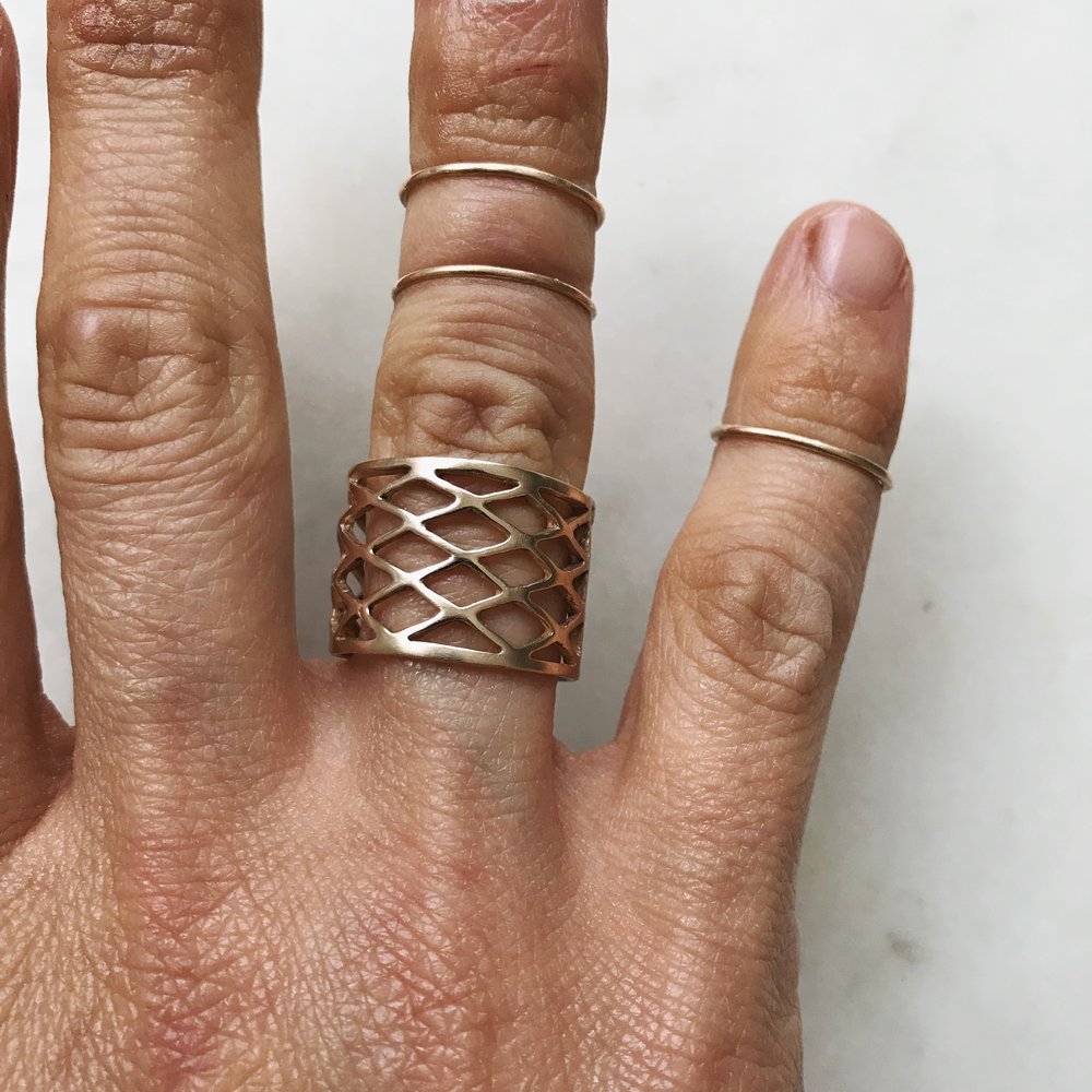 WINDOW RING - MIMOSA Handcrafted Jewelry