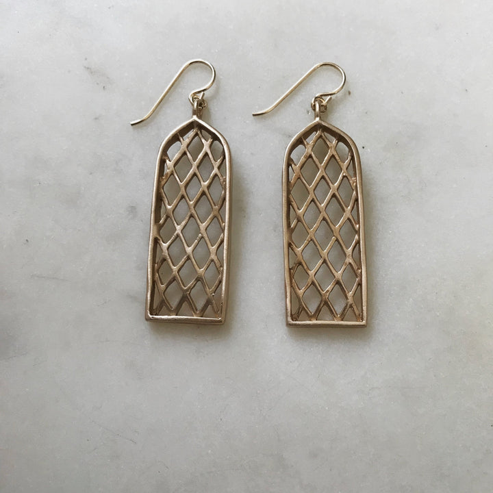 WINDOW EARRINGS - MIMOSA Handcrafted Jewelry