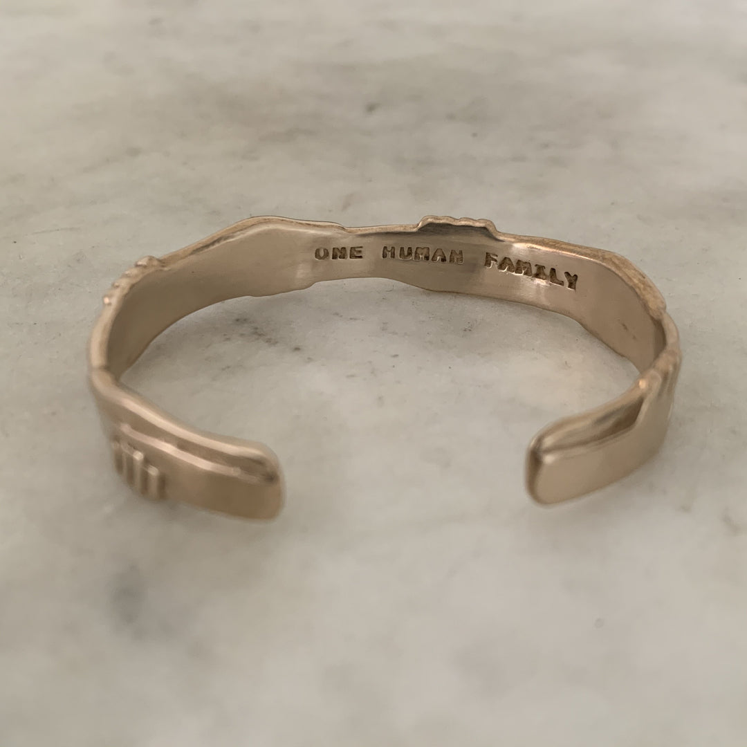 ONE HUMAN FAMILY CUFF - MIMOSA Handcrafted Jewelry