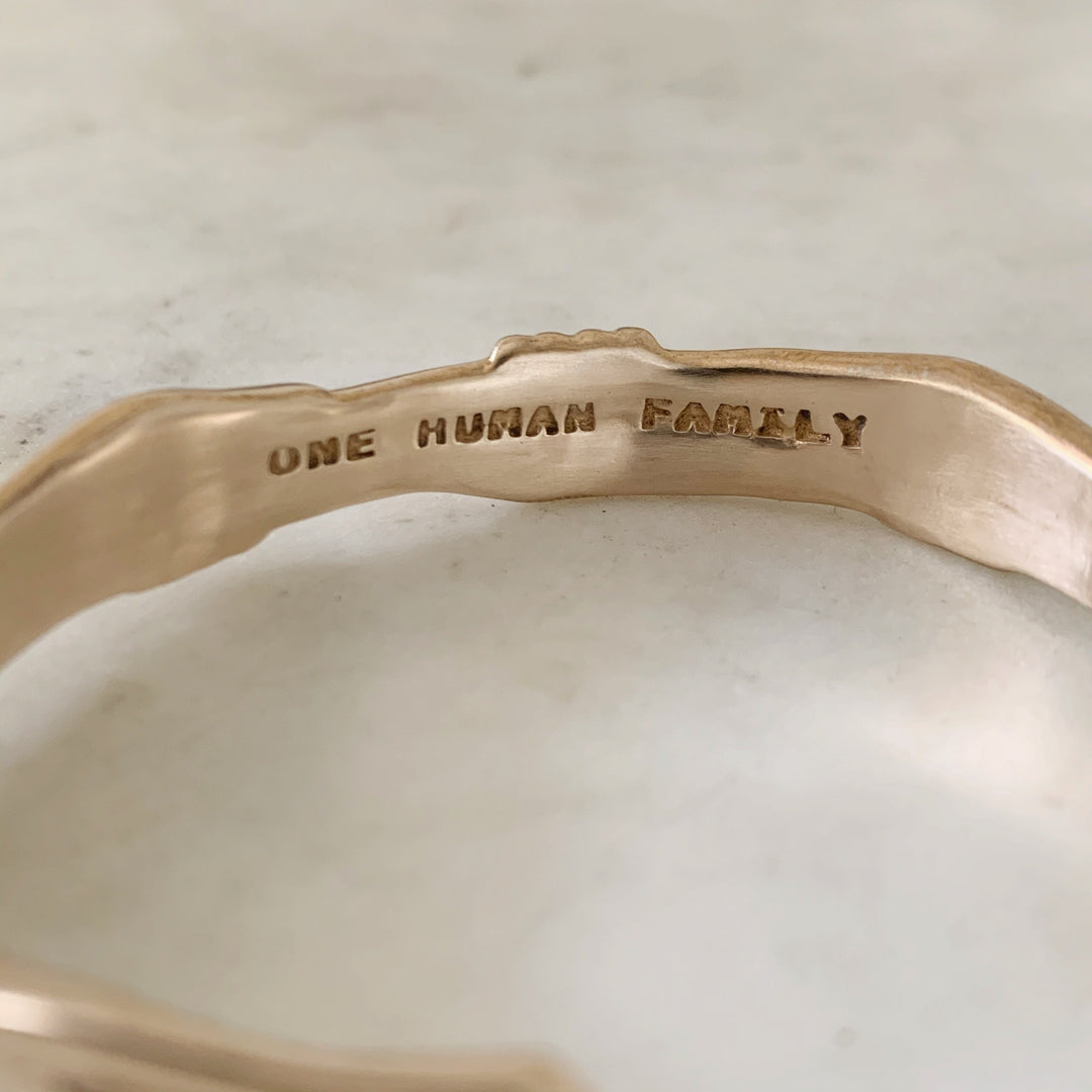 ONE HUMAN FAMILY CUFF - MIMOSA Handcrafted Jewelry