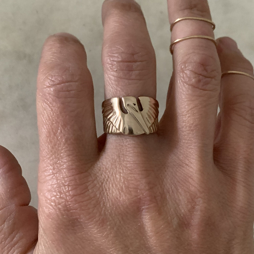 PELICAN RING - MIMOSA Handcrafted Jewelry