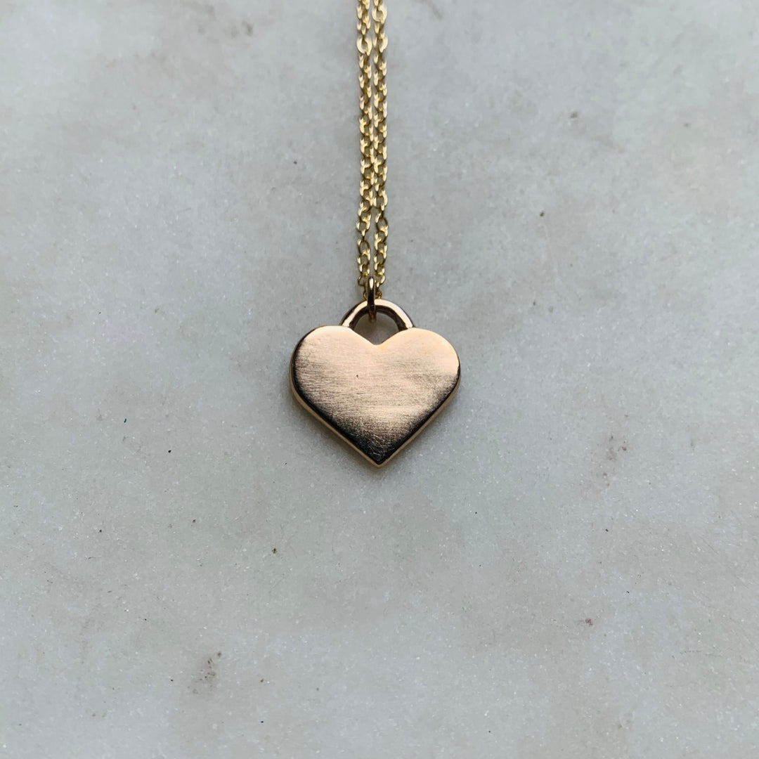 Handcrafted Simple Heart Pendant Necklace