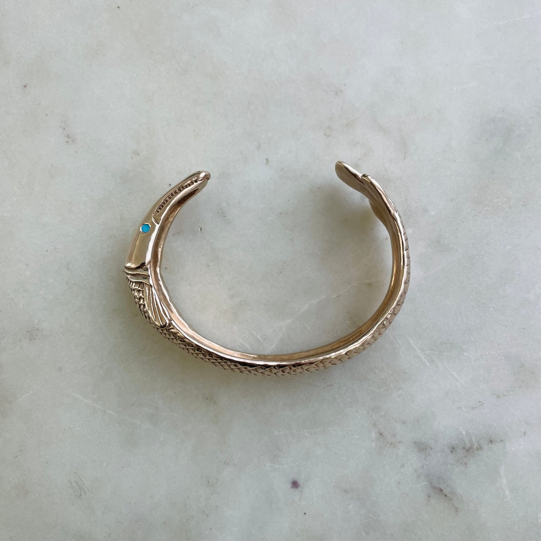 GARFISH BRACELET + TURQUOISE EYES | MIMOSA Handcrafted