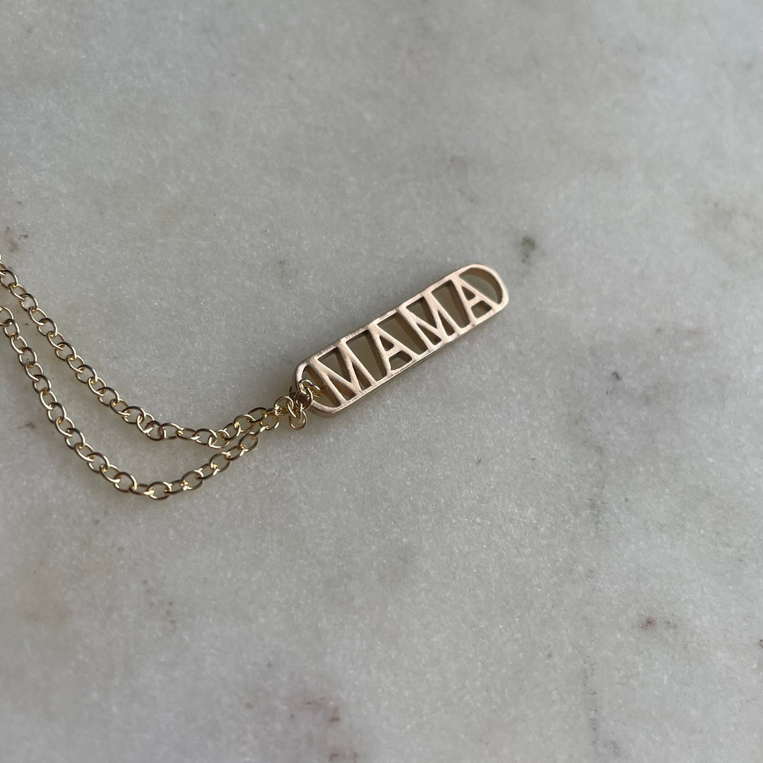 14K GOLD MAMA PENDANT