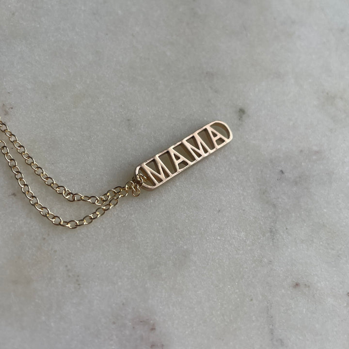 14K GOLD MAMA PENDANT