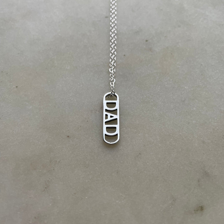 MIMOSA Handcrafted Sterling Silver Dad Pendant